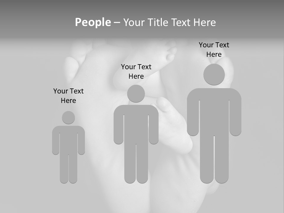 Dads And Baby Feet PowerPoint Template