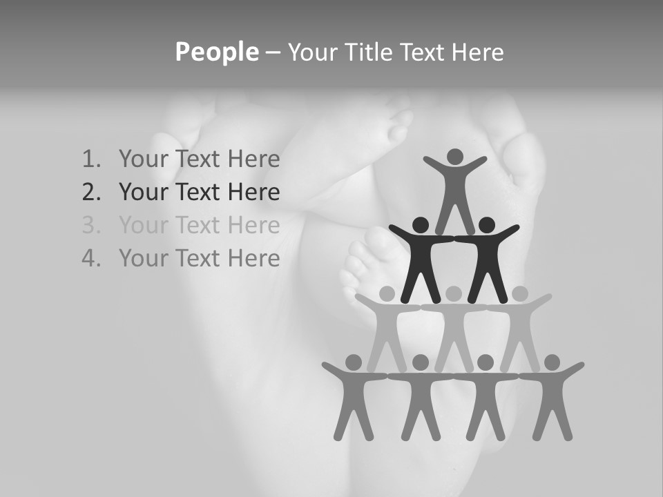 Dads And Baby Feet PowerPoint Template