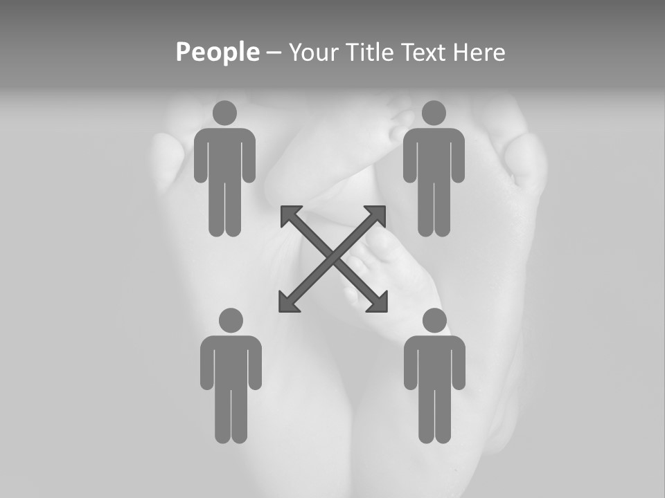 Dads And Baby Feet PowerPoint Template