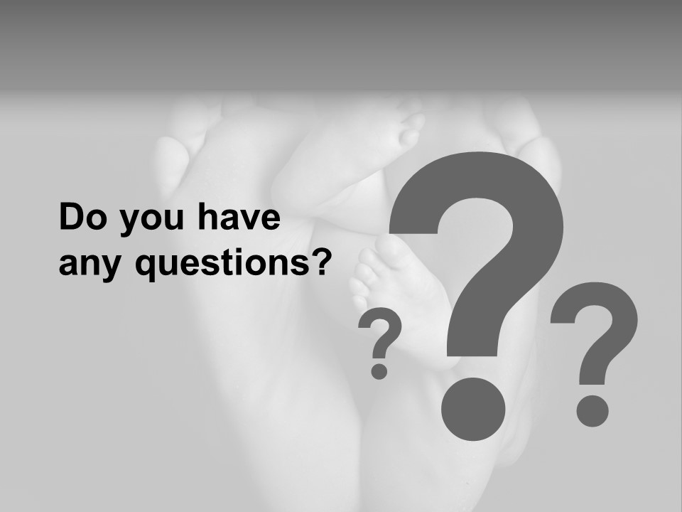 Dads And Baby Feet PowerPoint Template