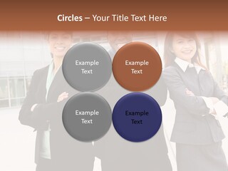 An Attractive Team Of Diverse Business People At Company Office Building PowerPoint Template