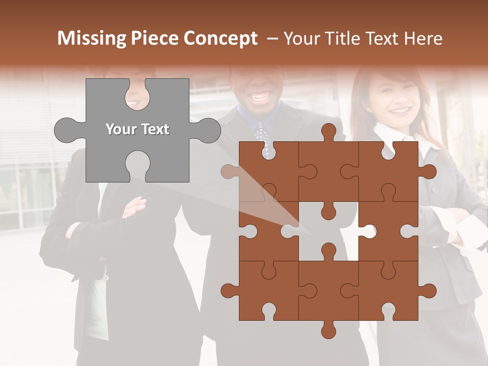 An Attractive Team Of Diverse Business People At Company Office Building PowerPoint Template