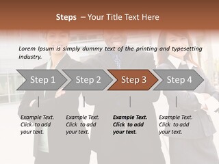 An Attractive Team Of Diverse Business People At Company Office Building PowerPoint Template