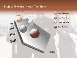 An Attractive Team Of Diverse Business People At Company Office Building PowerPoint Template