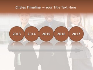 An Attractive Team Of Diverse Business People At Company Office Building PowerPoint Template