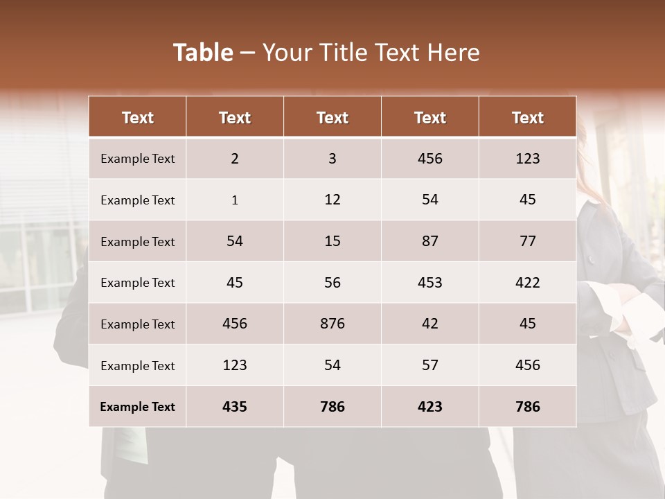 An Attractive Team Of Diverse Business People At Company Office Building PowerPoint Template