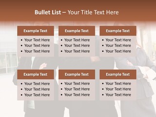 An Attractive Team Of Diverse Business People At Company Office Building PowerPoint Template