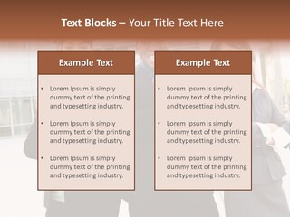 An Attractive Team Of Diverse Business People At Company Office Building PowerPoint Template