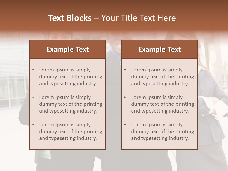 An Attractive Team Of Diverse Business People At Company Office Building PowerPoint Template