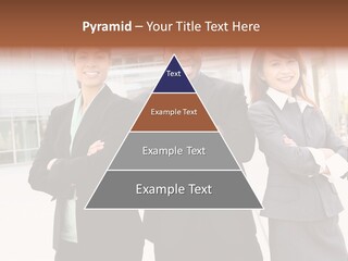 An Attractive Team Of Diverse Business People At Company Office Building PowerPoint Template