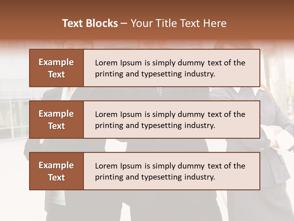 An Attractive Team Of Diverse Business People At Company Office Building PowerPoint Template