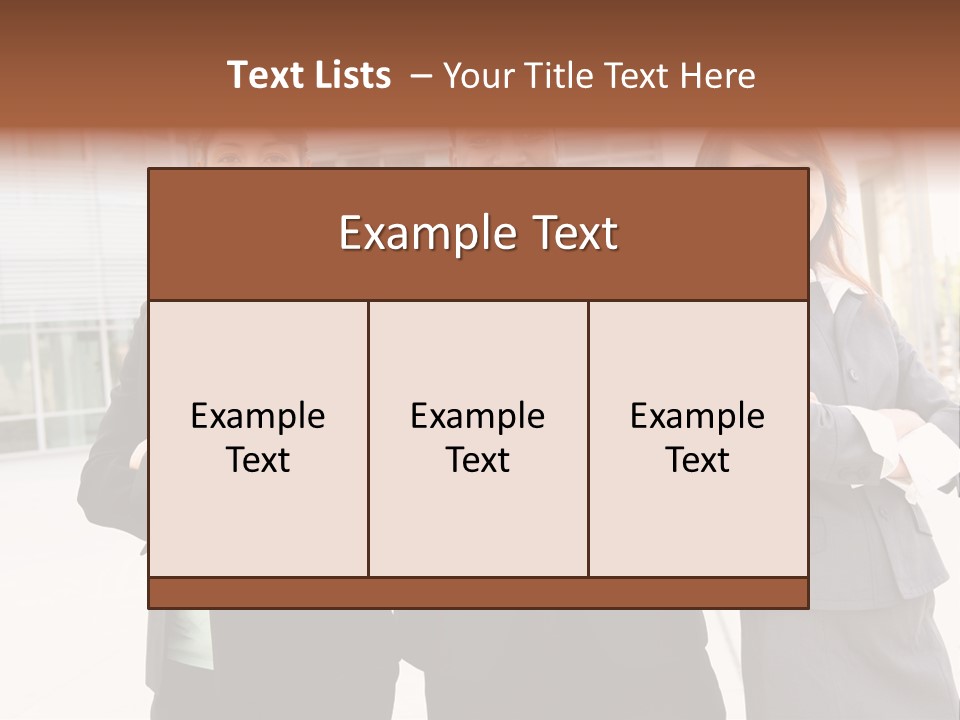 An Attractive Team Of Diverse Business People At Company Office Building PowerPoint Template