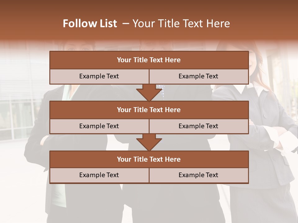 An Attractive Team Of Diverse Business People At Company Office Building PowerPoint Template