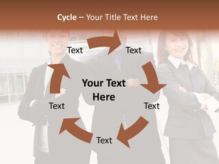 An Attractive Team Of Diverse Business People At Company Office Building PowerPoint Template