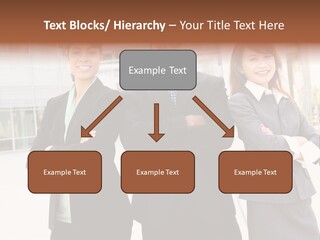 An Attractive Team Of Diverse Business People At Company Office Building PowerPoint Template