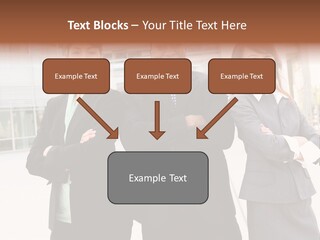 An Attractive Team Of Diverse Business People At Company Office Building PowerPoint Template