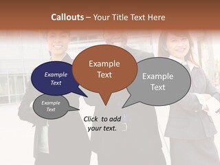 An Attractive Team Of Diverse Business People At Company Office Building PowerPoint Template