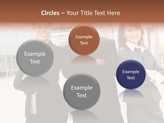 An Attractive Team Of Diverse Business People At Company Office Building PowerPoint Template