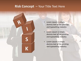 An Attractive Team Of Diverse Business People At Company Office Building PowerPoint Template