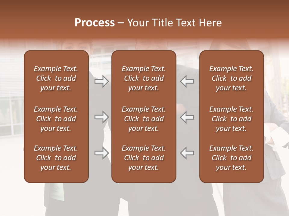 An Attractive Team Of Diverse Business People At Company Office Building PowerPoint Template