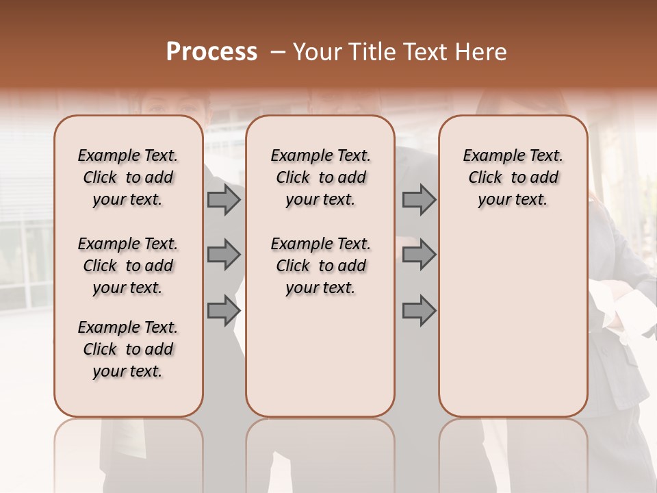 An Attractive Team Of Diverse Business People At Company Office Building PowerPoint Template
