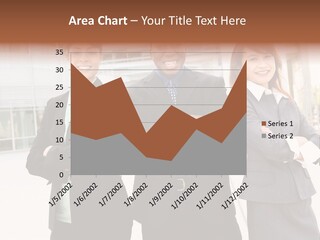 An Attractive Team Of Diverse Business People At Company Office Building PowerPoint Template
