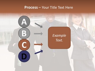 An Attractive Team Of Diverse Business People At Company Office Building PowerPoint Template