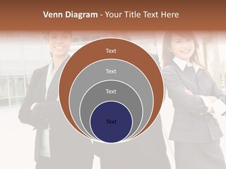 An Attractive Team Of Diverse Business People At Company Office Building PowerPoint Template