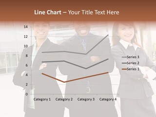 An Attractive Team Of Diverse Business People At Company Office Building PowerPoint Template