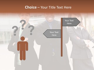 An Attractive Team Of Diverse Business People At Company Office Building PowerPoint Template