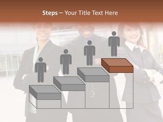 An Attractive Team Of Diverse Business People At Company Office Building PowerPoint Template