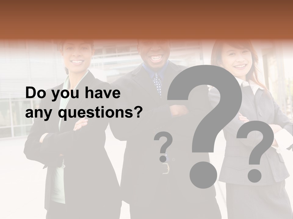 An Attractive Team Of Diverse Business People At Company Office Building PowerPoint Template