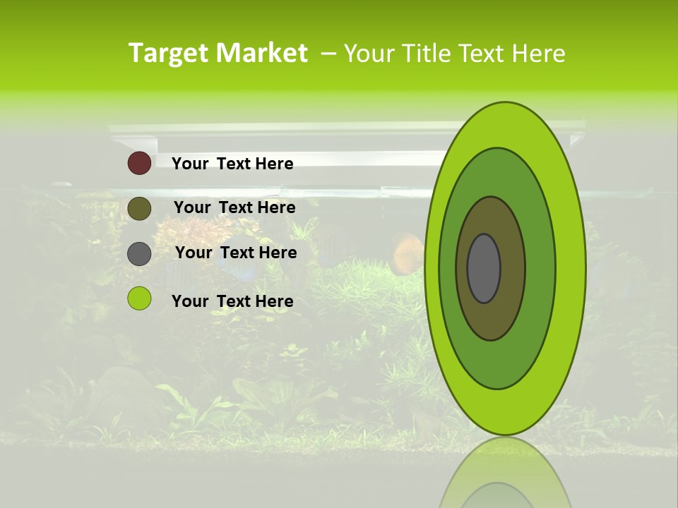 A Fish Tank Filled With Lots Of Green Plants PowerPoint Template