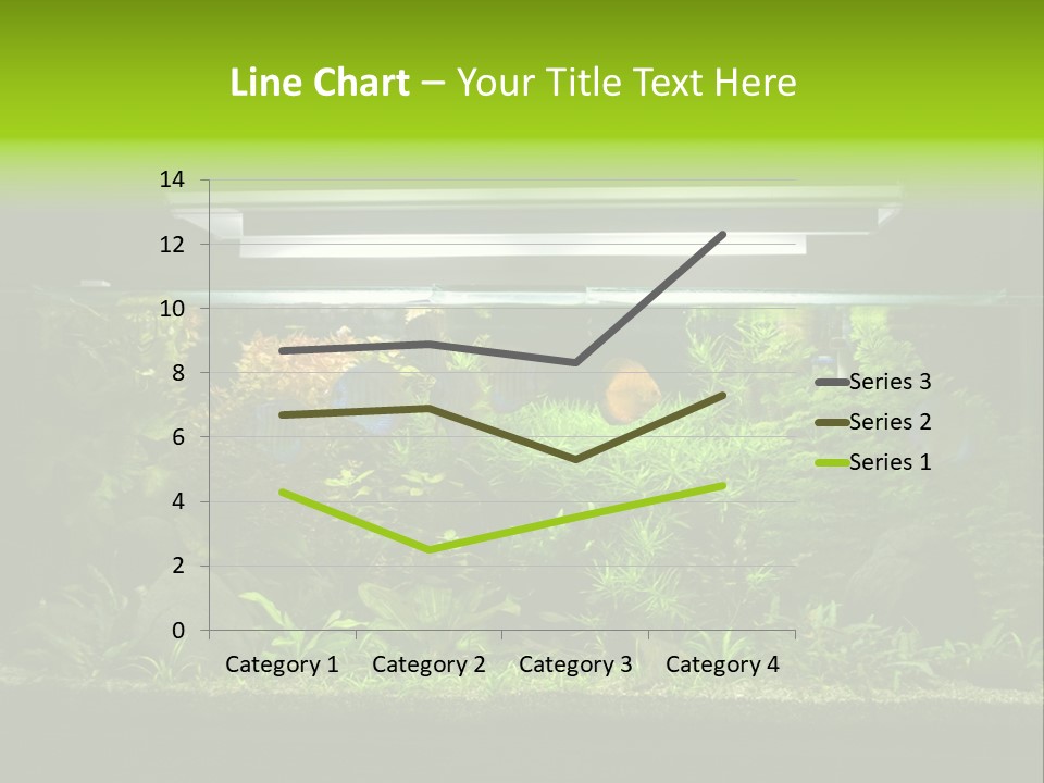 A Fish Tank Filled With Lots Of Green Plants PowerPoint Template