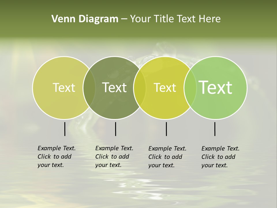 Green Grass With Raindrops Background PowerPoint Template