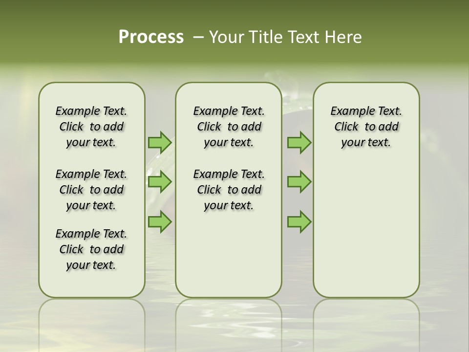 Green Grass With Raindrops Background PowerPoint Template