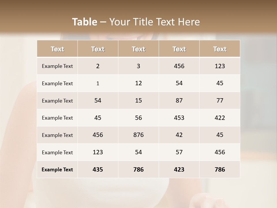 Young Happy Woman Making Salad At Domestic Kitchen PowerPoint Template