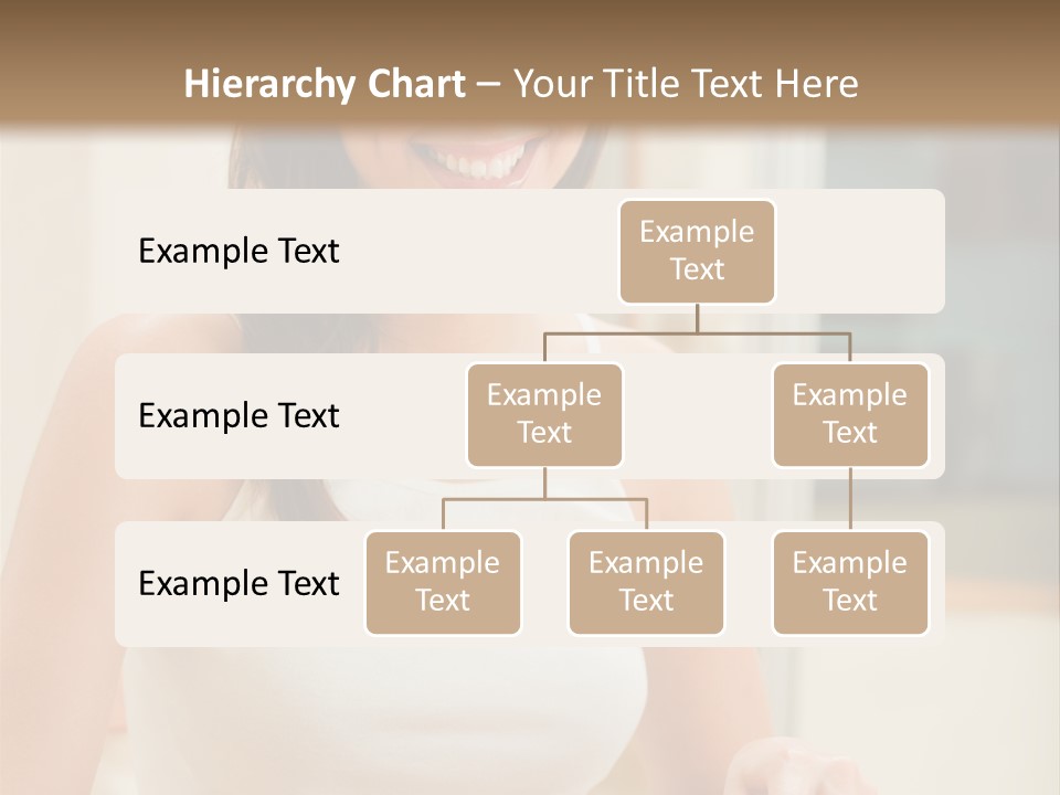 Young Happy Woman Making Salad At Domestic Kitchen PowerPoint Template