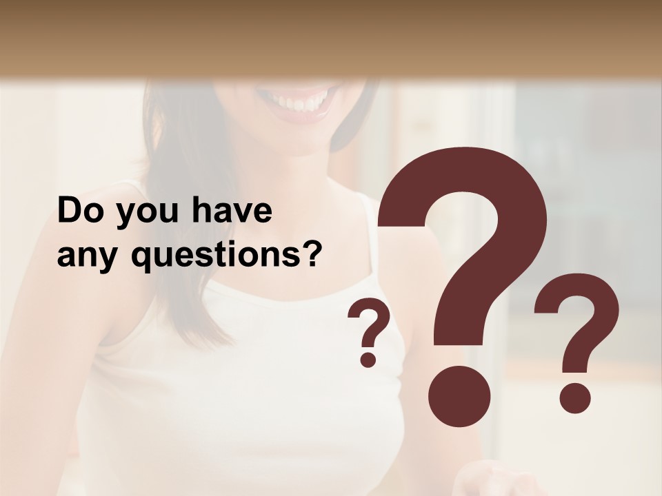 Young Happy Woman Making Salad At Domestic Kitchen PowerPoint Template