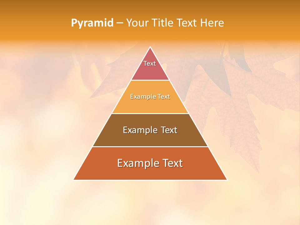 Autumn Leaves, Very Shallow Focus PowerPoint Template