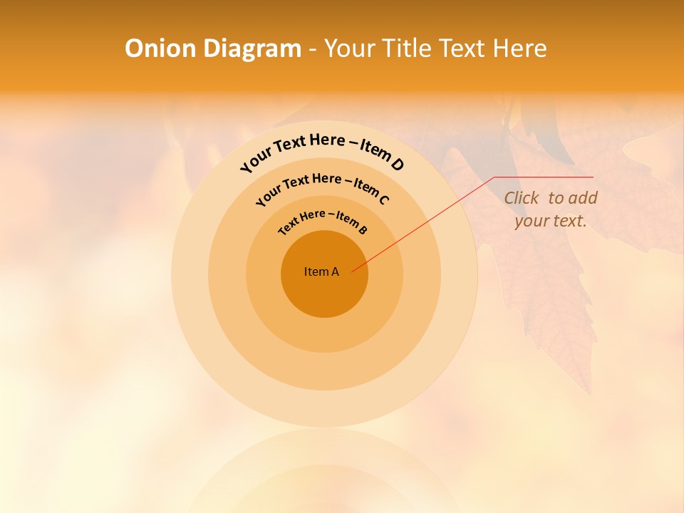 Autumn Leaves, Very Shallow Focus PowerPoint Template