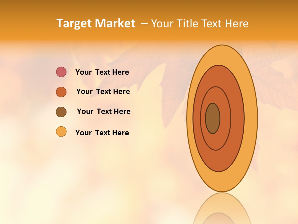 Autumn Leaves, Very Shallow Focus PowerPoint Template