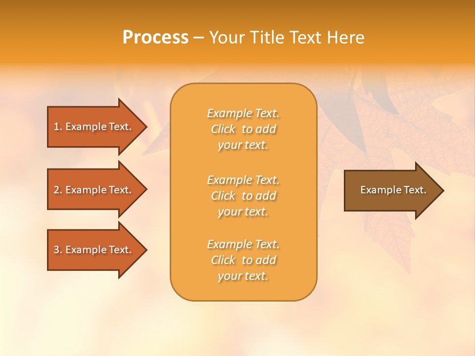 Autumn Leaves, Very Shallow Focus PowerPoint Template