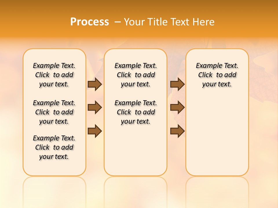 Autumn Leaves, Very Shallow Focus PowerPoint Template