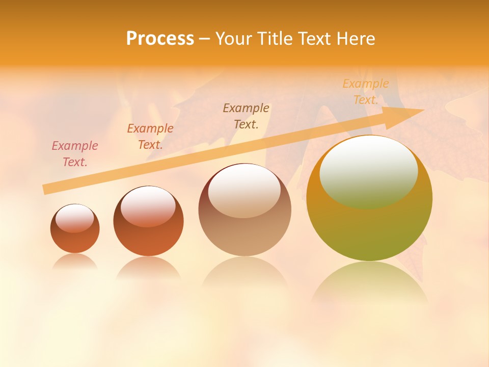 Autumn Leaves, Very Shallow Focus PowerPoint Template