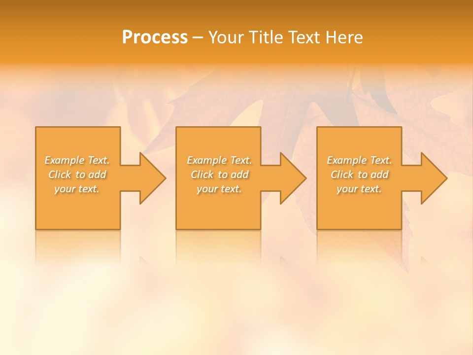 Autumn Leaves, Very Shallow Focus PowerPoint Template
