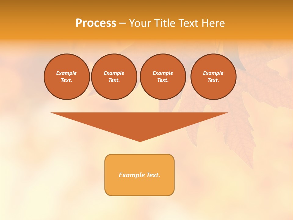 Autumn Leaves, Very Shallow Focus PowerPoint Template
