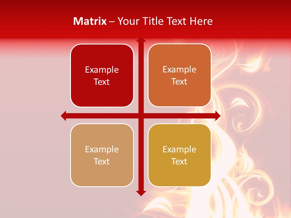 Blazing Flower PowerPoint Template