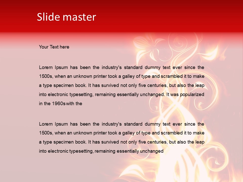 Blazing Flower PowerPoint Template