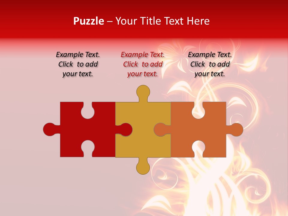 Blazing Flower PowerPoint Template